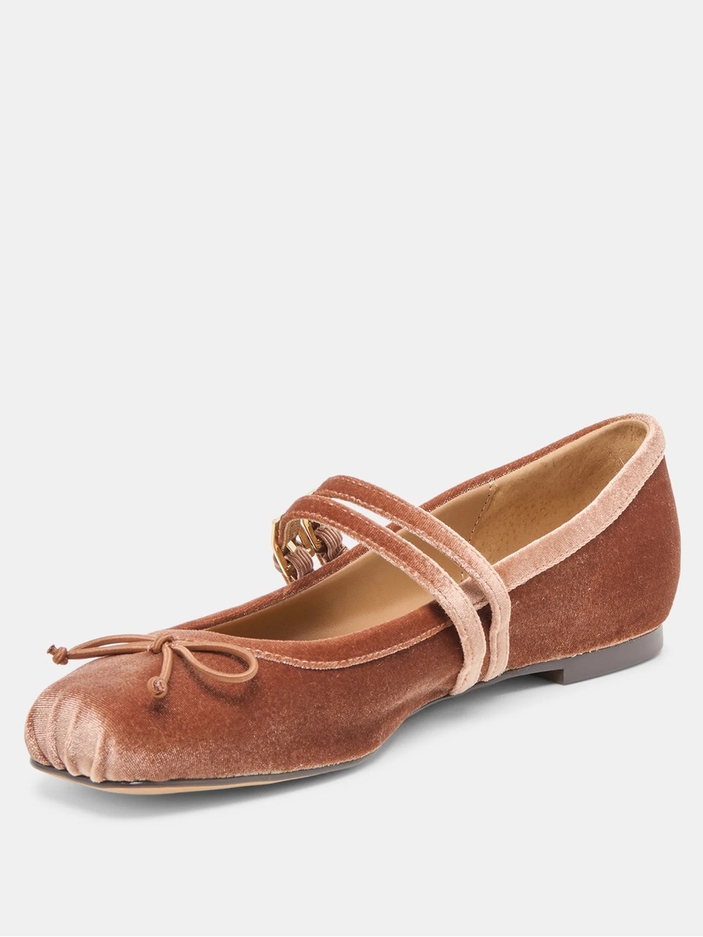 Dolce Vita Gibsen Ballet Flats Dk Rose Velvet